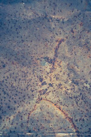 Old wood texture surface with grunge texture, top view of vintage wood. Toned imageの写真素材
