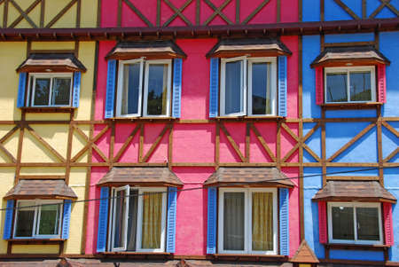 orful vintage hotel wall の写真素材