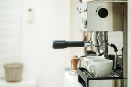 espresso coffee makerの写真素材