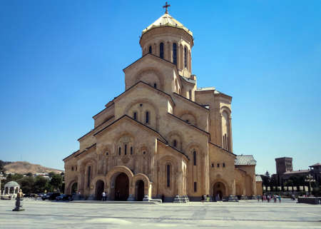Tsminda Sameba is the main Georgian Orthodox Cathedral, Georgia.