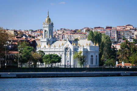 Sea view of St. Stephens Church, built in 1896, Istanbul.の写真素材