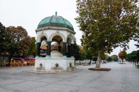 German fountain built in neo-Byzantine style in 1901, Istanbul.の写真素材