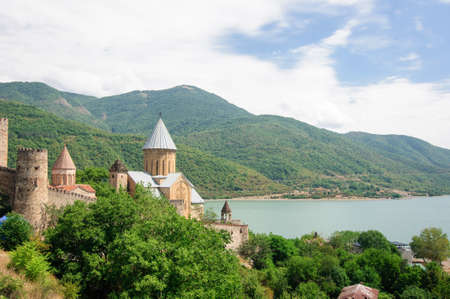 Assumption Cathedral in Ananuri was built in the 17th century.