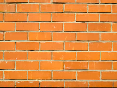 Fragment of a red brick wall.の写真素材