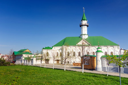 Marjani mosque is an architectural monument in Kazan, Russia.の写真素材