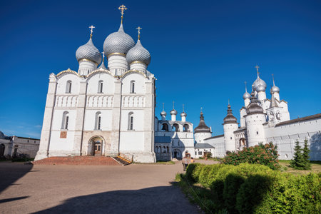 Assumption Cathedral in Rostov, Russia.の写真素材