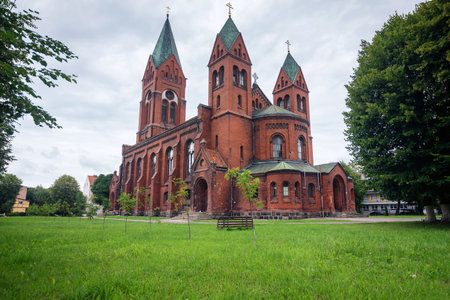 Insterburg Church in Chernyakhovsk, Kaliningrad region, Russia.の写真素材