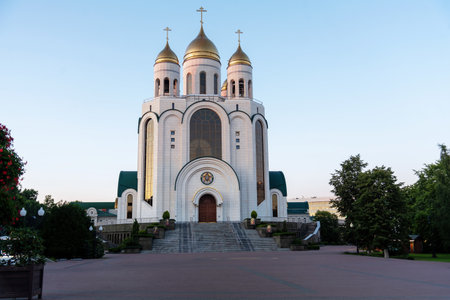 Cathedral of Christ the Savior in Kaliningrad.の写真素材
