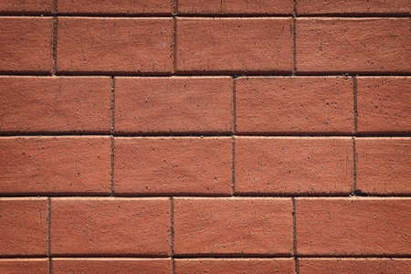 Top view brown paving slabs, vignette.