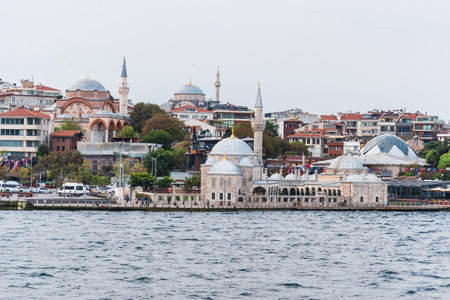 View of the Shemsi Ahmet Pasha Mosque in Istanbul, Turkey.の写真素材