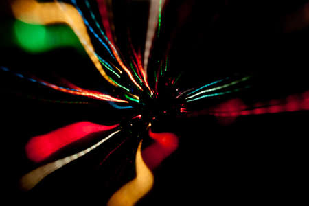 christmas lights; blurred coloured lights at night