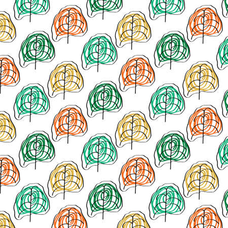 Seamless floral pattern. Vector illustrationのイラスト素材