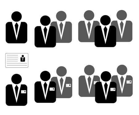 Icons for business, management, engineering, mechanical engineering, construction, manufacturingのイラスト素材