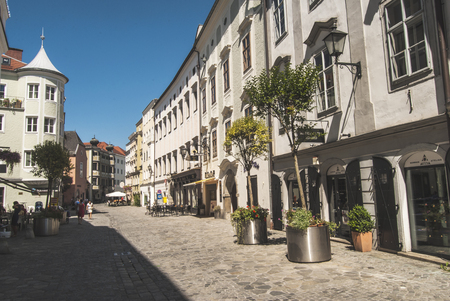 Linz street Austriaのeditorial素材