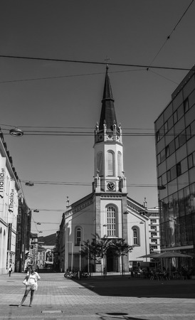 Linz street Austriaのeditorial素材