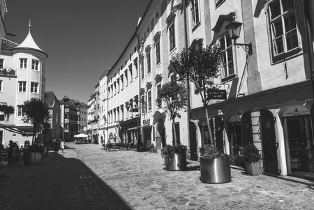 Linz street Austriaのeditorial素材
