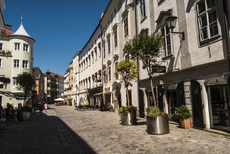 Linz street Austriaのeditorial素材