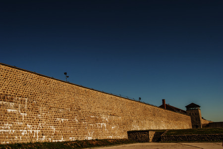 Mauthausen street Austriaの写真素材