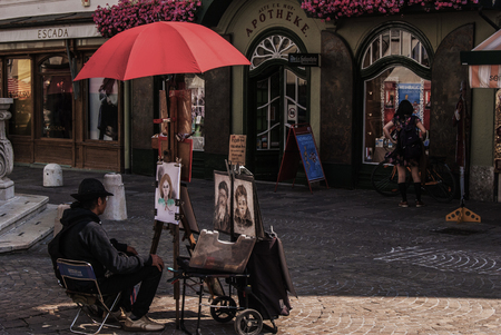 Salzsburg street Austriaのeditorial素材