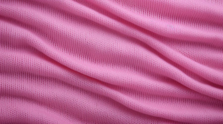 Generative AI, knitted pink sweater texture closeup, magenta or light pink abstract backgroundの素材