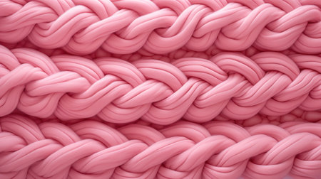 Generative AI, knitted pink sweater texture closeup, magenta or light pink abstract backgroundの素材
