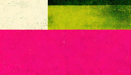 Generative AI, abstract Bauhaus style background with grainy paper texture. Trendy contemporary minimal 20s geometric design. digital art.の素材