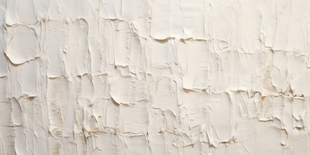 Generative AI, Closeup of impasto abstract rough white art painting textureの素材