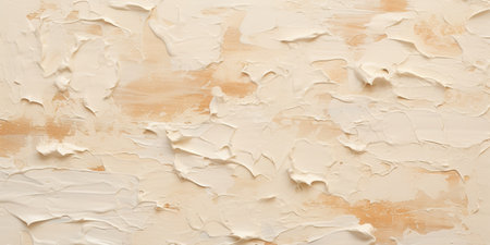 Generative AI, Closeup of impasto abstract rough beige art painting textureの素材