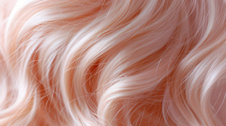 Generative AI, Peach fuzz color of 2024, hair texture backgroundの素材