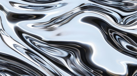 abstract metallic background with some smooth lines in it (3d render)の素材