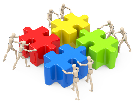 teamwork conceptの写真素材