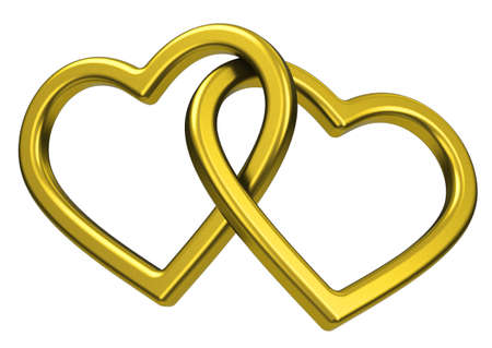 the heart wedding ringsの写真素材