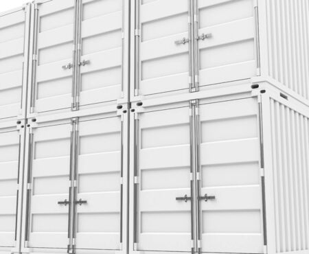 The white containersの写真素材