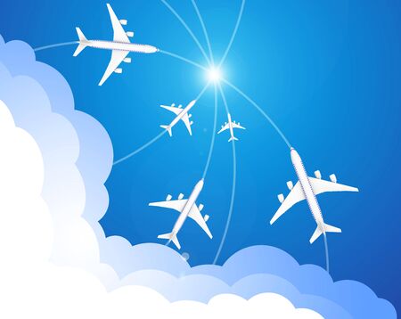 the airplanesの写真素材