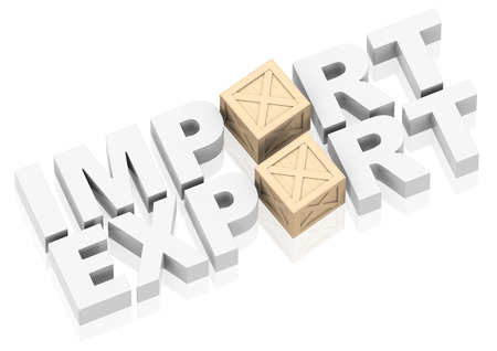 import and exportの写真素材