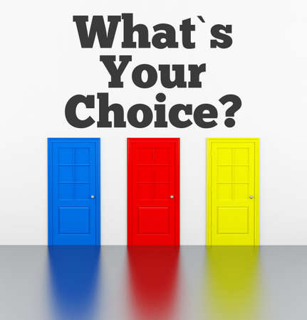 What is your choice?の写真素材