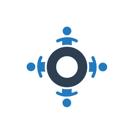 teamwork meeting  iconのイラスト素材