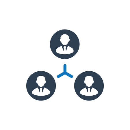 Teamwork Connection Iconのイラスト素材