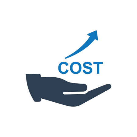 Beautiful, Meticulously Designed Rising Costs Iconのイラスト素材