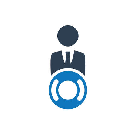 Beautiful, Meticulously Designed Business Help Iconのイラスト素材