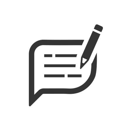 Beautiful, Meticulously Designed  Write Feedback Iconのイラスト素材