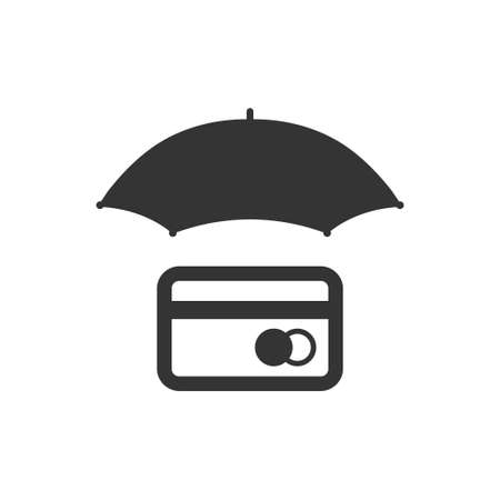 Beautiful, Meticulously Designed  Credit Card Protection Iconのイラスト素材