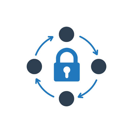 Network Protection Iconのイラスト素材