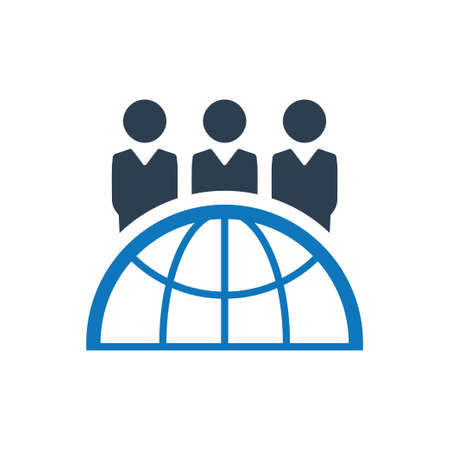 Global Business Team Iconのイラスト素材