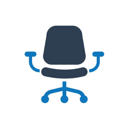 Beautiful, Meticulously Designed Office Chair Iconのイラスト素材