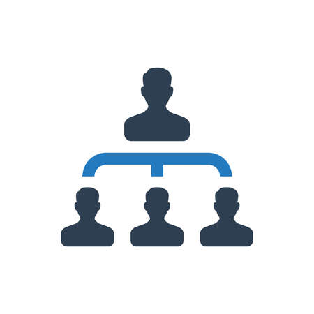 Beautiful, Meticulously Designed Employee Structure Iconのイラスト素材