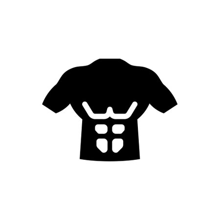 Body abs iconのイラスト素材