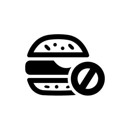 No fast food iconのイラスト素材