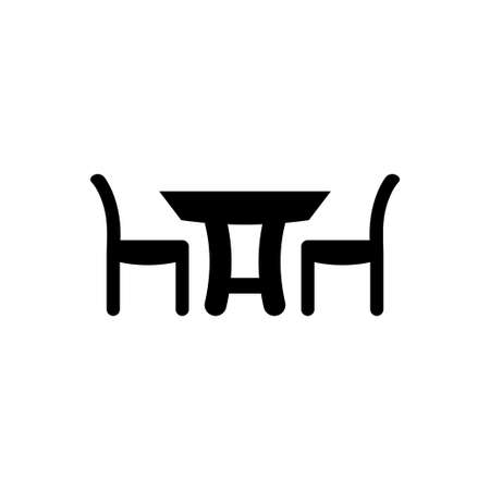 Dining table iconのイラスト素材