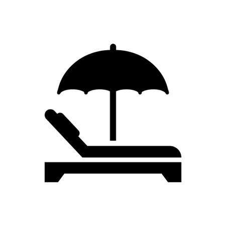 Sunbed iconのイラスト素材